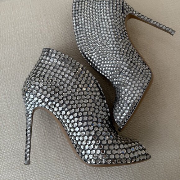 Gianvito Rossi Vamp Heels Silver Sequin - Picture 8 of 16